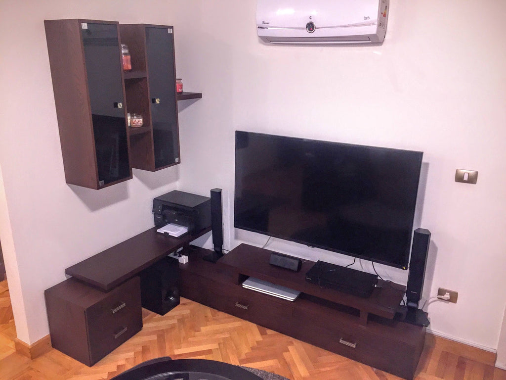 Dark Oak Living Room Unit – WoodWorkersEG