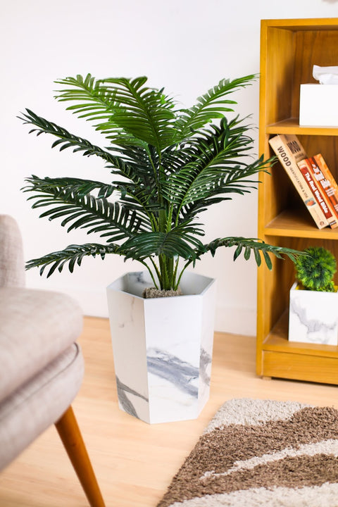 Marble Texture Elegant Hexagon planters