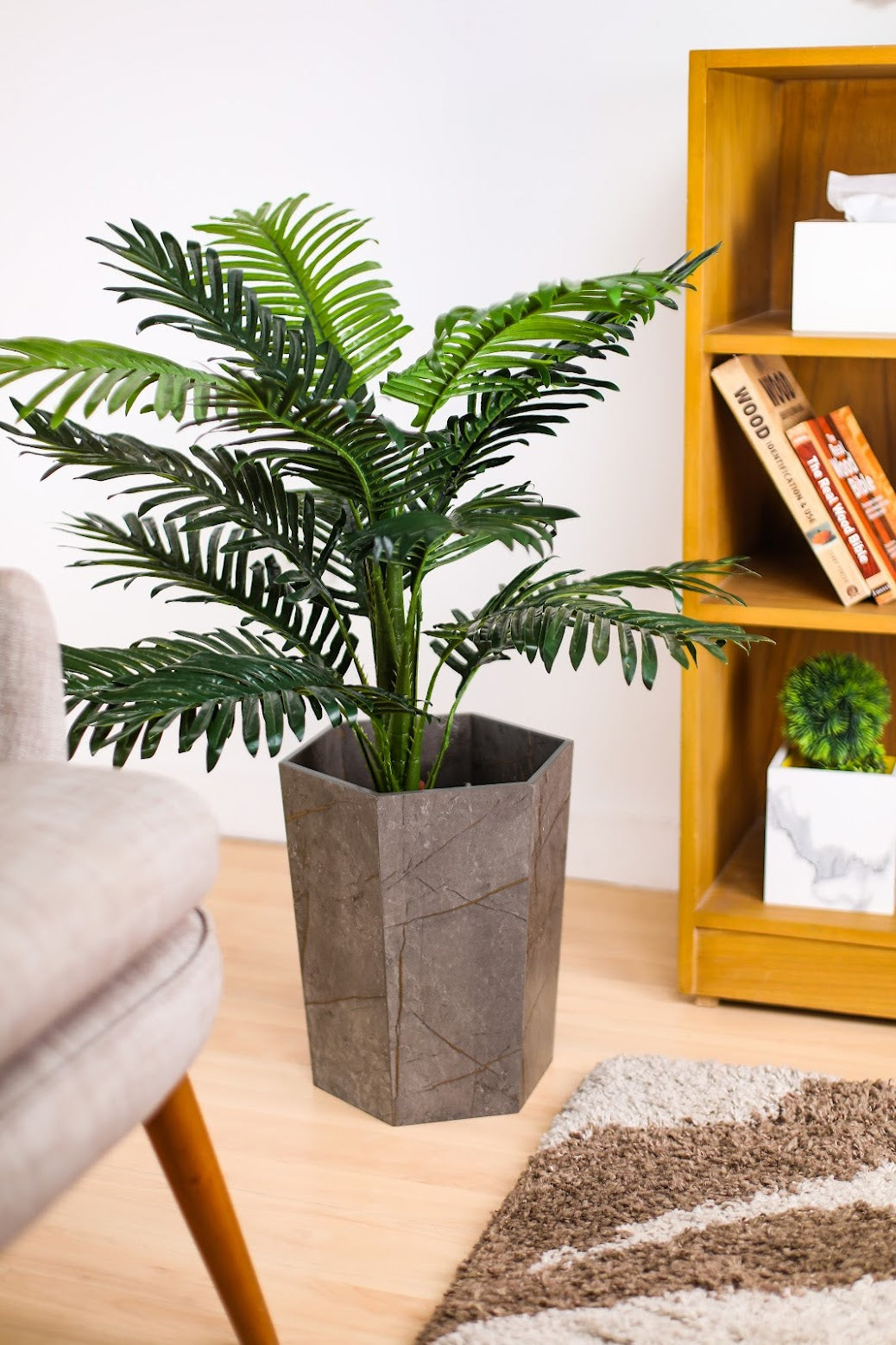 Marble Texture Elegant Hexagon planters