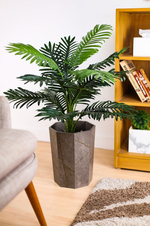 Marble Texture Elegant Octagon Planters