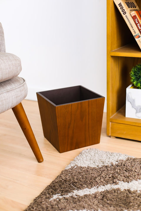 Minimalist Brown Oak Planter