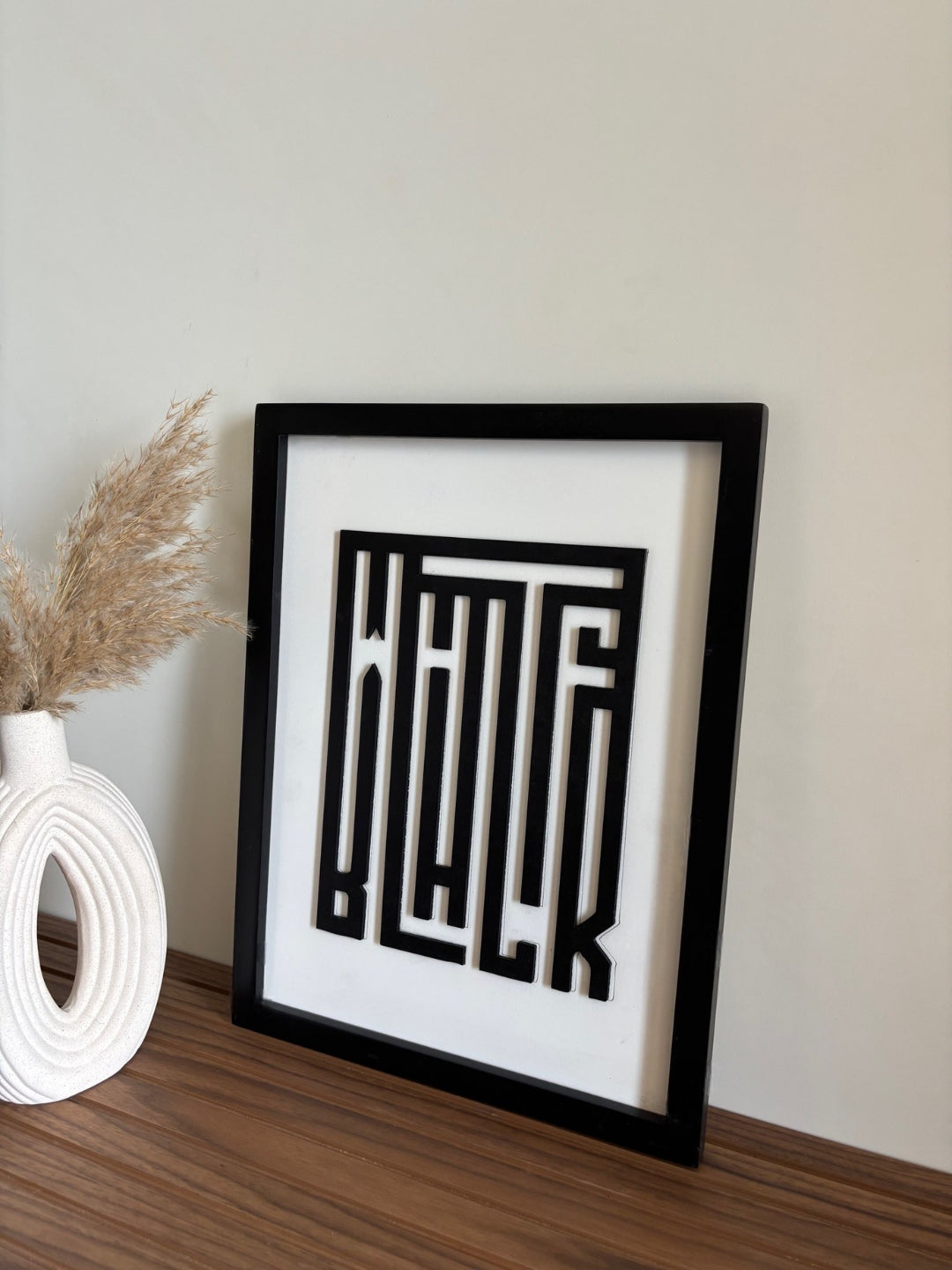 "BLACK WHITE" - Wall Art