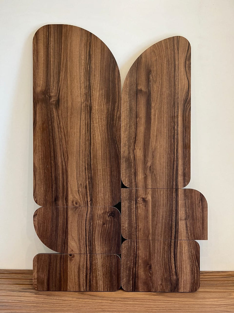 Curva - Walnut - Wooden Wall art