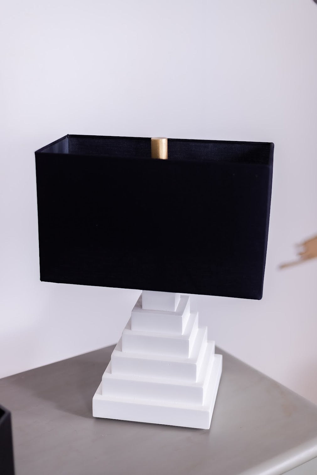 Table Lamp In Pyramid Shape