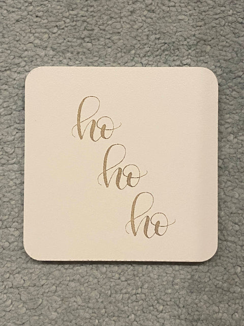 Set of 6 Christmas Wooden Coasters