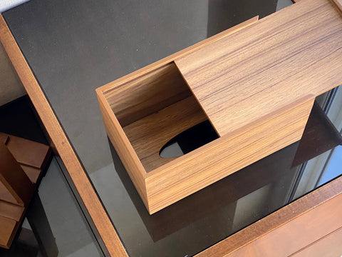 Hazelnut Brown - Wooden Tissue Box Cover for 550 tissues