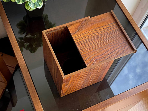 Square Tissue Box 13x14 cms - Cherry Red