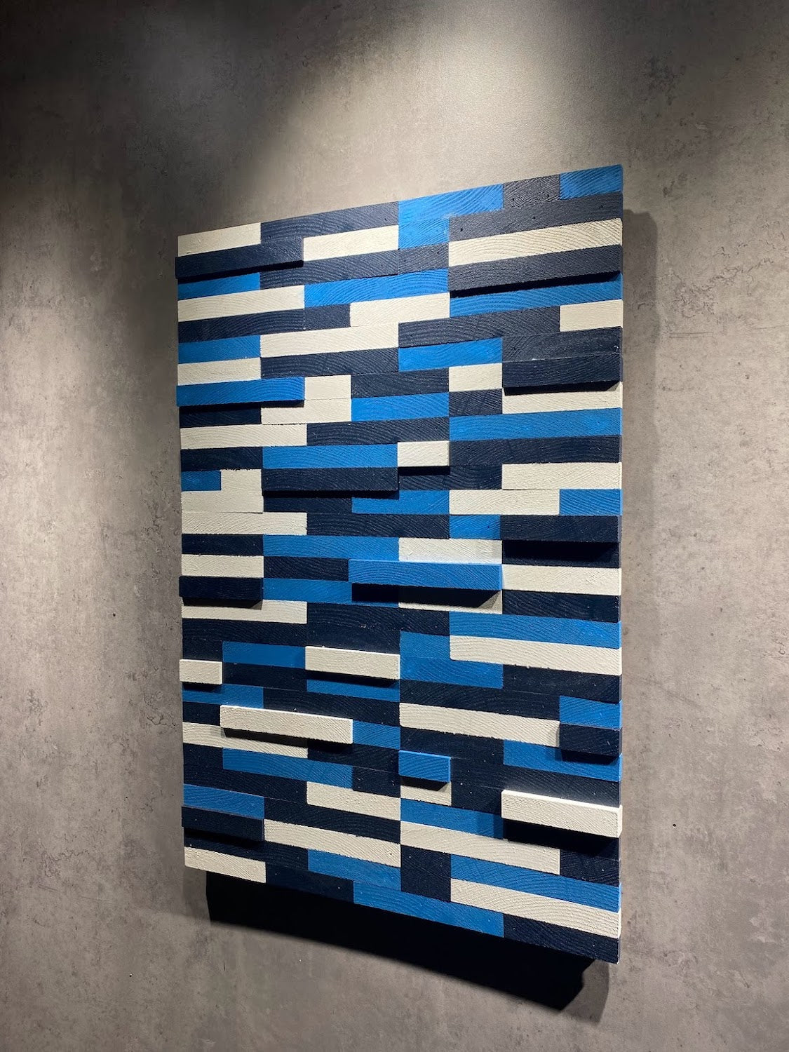 Rectangular Mosaic Wooden Wall Art by Woodeometry