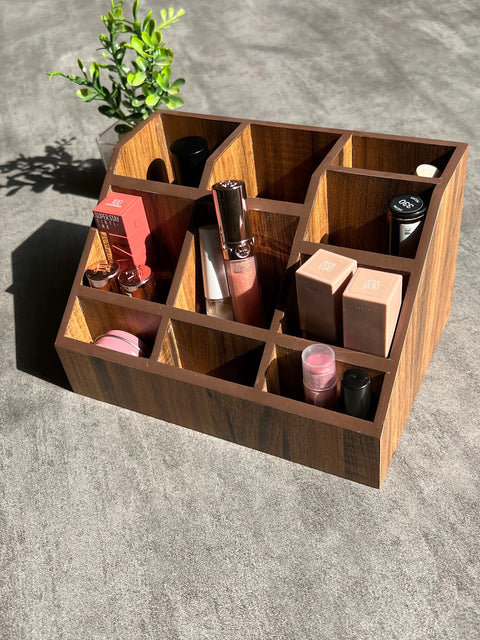 Wooden makeup organizer - various colors
