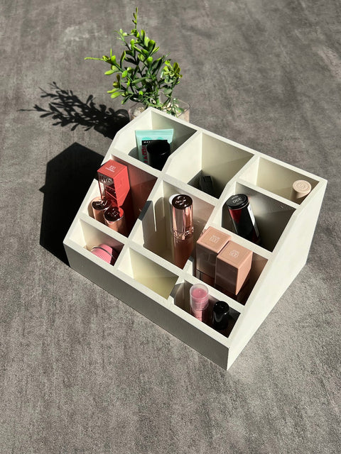 Wooden makeup organizer - various colors