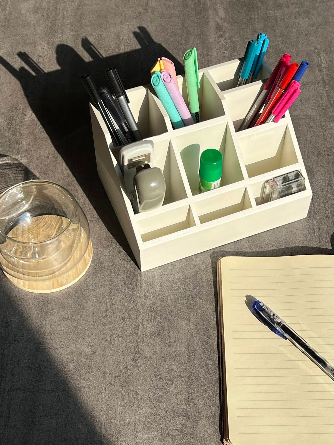 Multipurpose Wooden Organizer - Cream