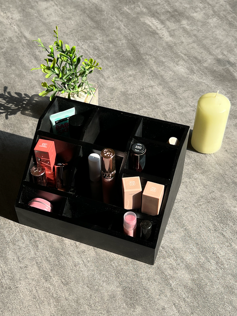 Wooden makeup organizer - various colors