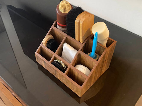 Multipurpose Wooden Organizer - Country Brown