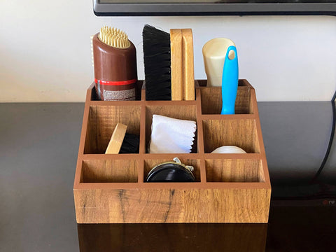 Multipurpose Wooden Organizer - Country Brown