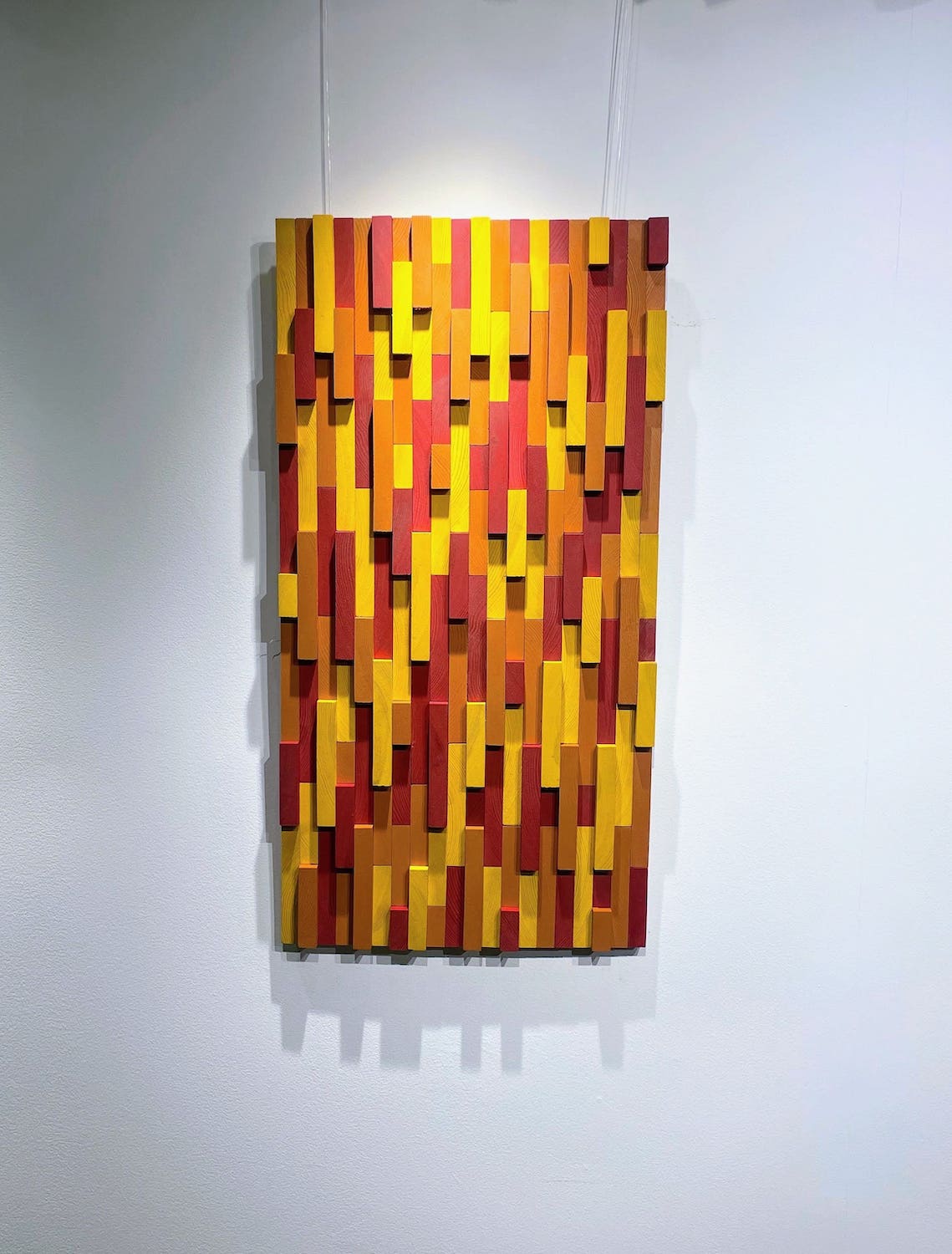 3D Colorful Rectangular Mosaic Wall Art