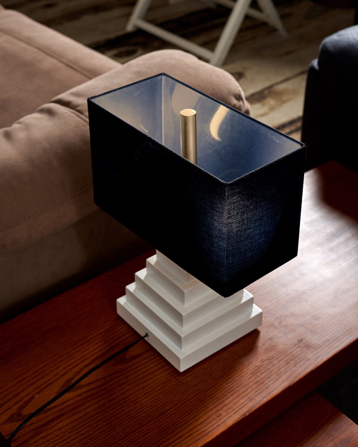 Table Lamp In Pyramid Shape