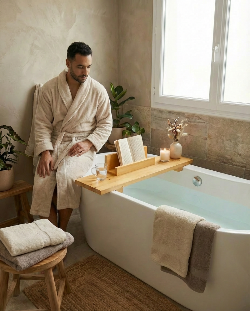 Wooden Bathtub Tray - pine