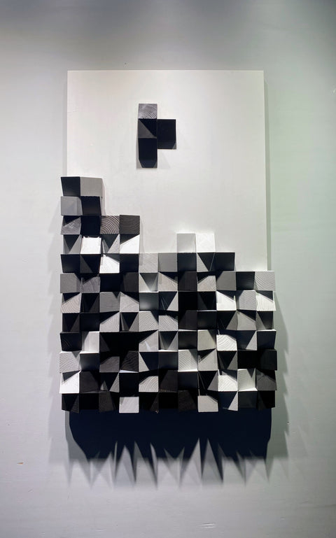 Tetris Wall Art by Woodeometry