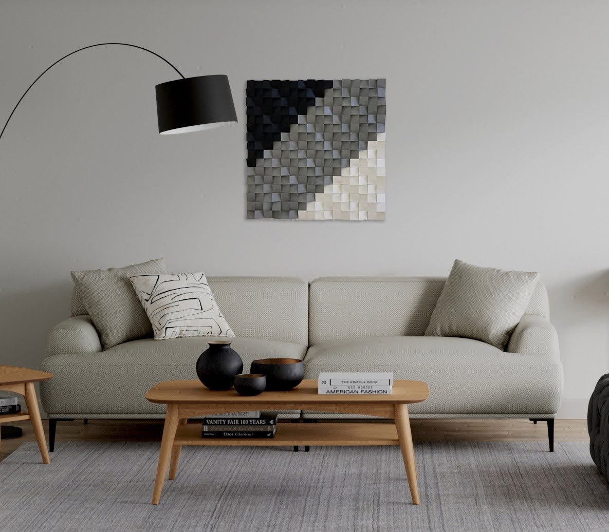 Square Soundproof Wall Panel by Woodeometry