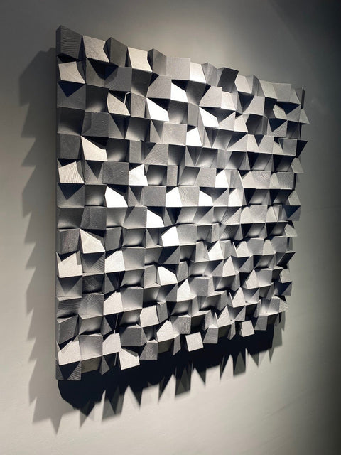 Silver Soundproof Wall Decor by Woodeometry