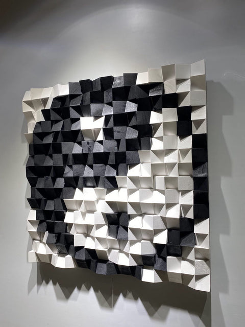 Modern Wood Wall Panel by Woodeometry