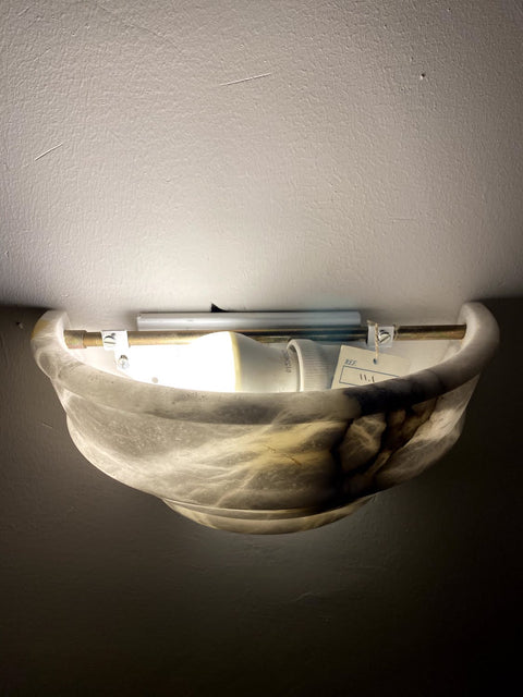 Oval Alabaster Lamp