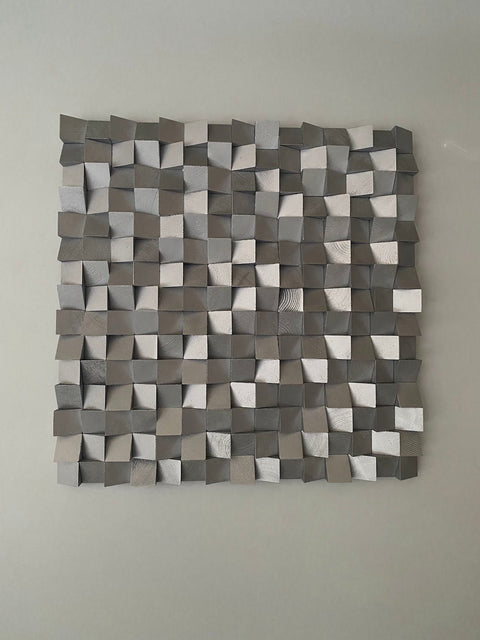 Silver Soundproof Wall Decor by Woodeometry