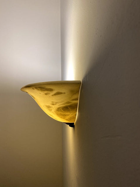 Alabaster Lamp - Hat Shape
