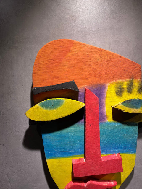 Cubist Wall Hanging Mask