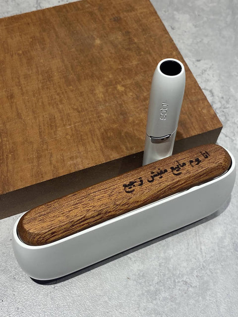 Edged Personalized Wooden Door for iQOS 3 Duo