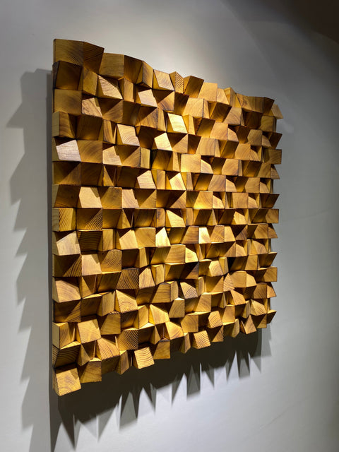 Wooden Acoustic Sound Diffuser by Woodeometry