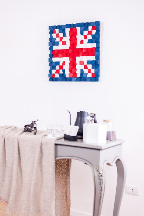 Wood British Flag Wall Art