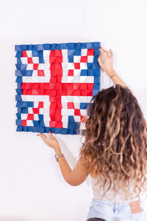 Wood British Flag Wall Art