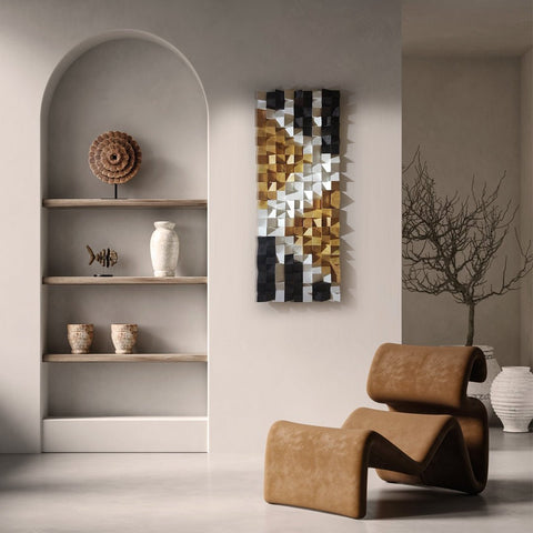 Large Mosaic Wood Art