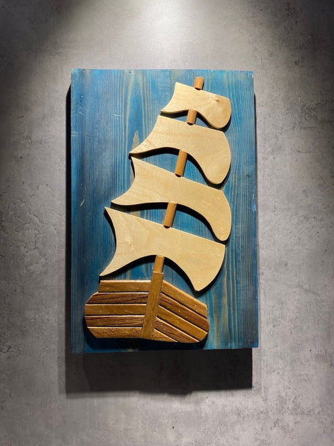 Modern Abstract Art Home Decor, 3D Wall Sculpture, Geometric Wood Wall Art rustic live edg