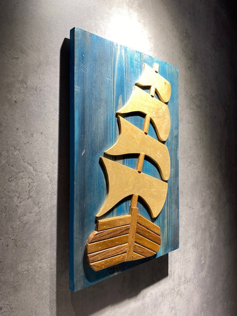Modern Abstract Art Home Decor, 3D Wall Sculpture, Geometric Wood Wall Art rustic live edg