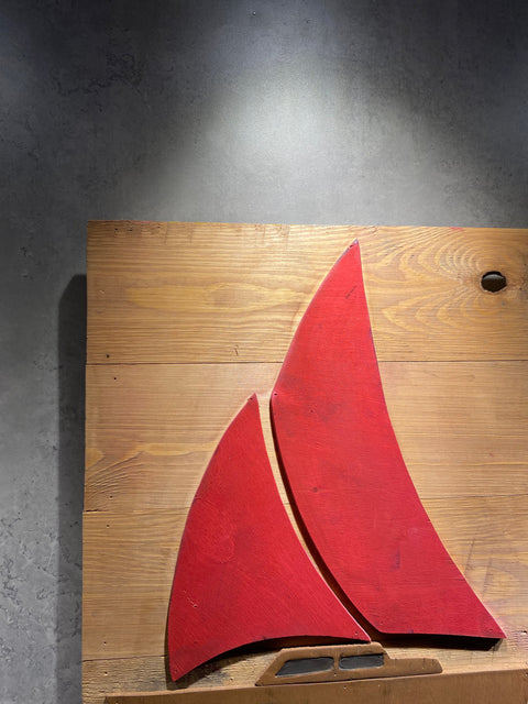 Red Boat Wood Art