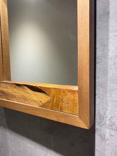 Wall Mirror With Wooden Frame
