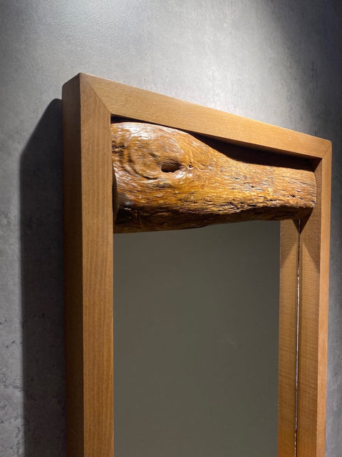 Wall Mirror With Wooden Frame