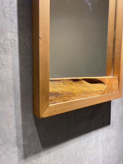 Wall Mirror With Wooden Frame