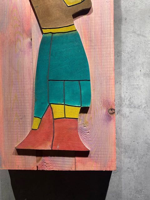 Wood African Wall Hanging