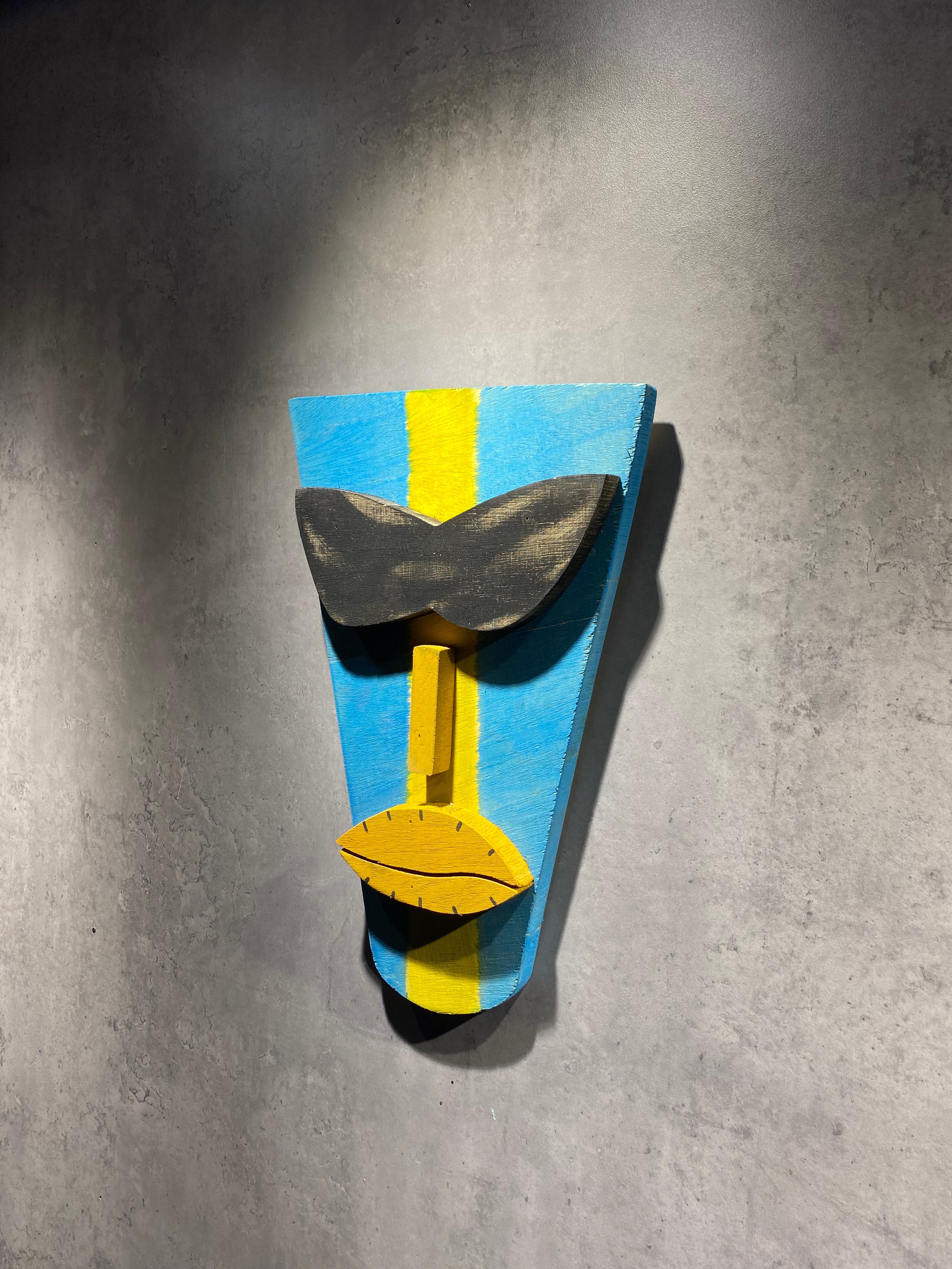 Wood Face Mask Wall Art