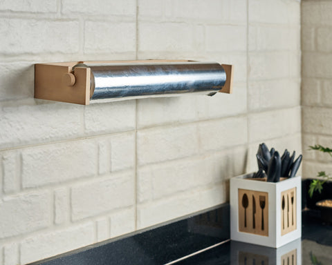 Wooden Aluminum Foil Holder 43 cms