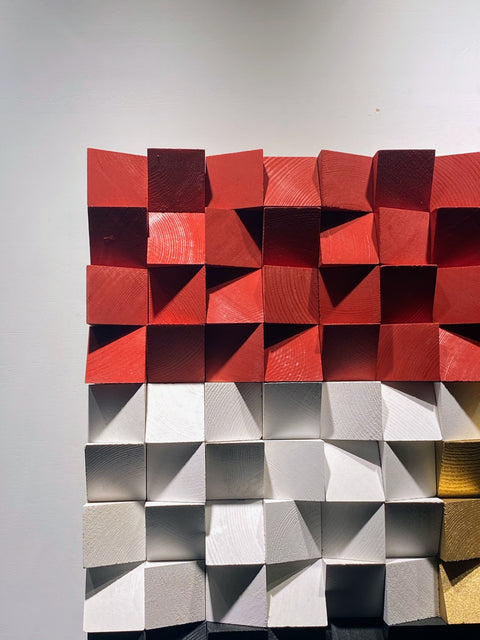 Egyptian Flag Wood Panel by Woodeometry