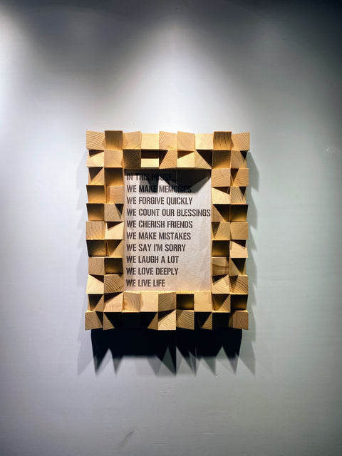 3D Photo Frame For Wall by Woodeometry