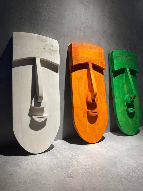 Wooden Masks Set