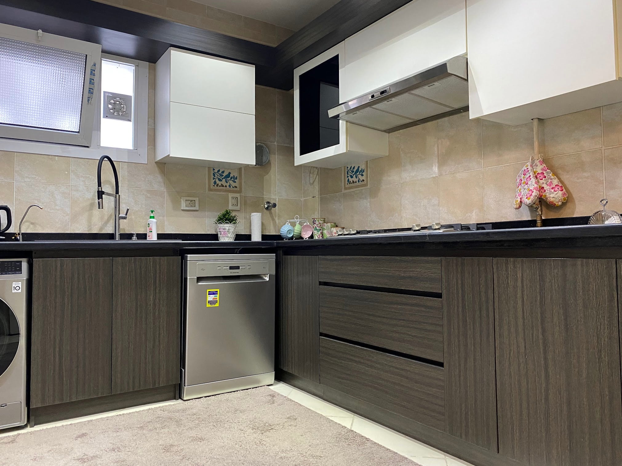 Two Tone Modern HPL Kitchen
