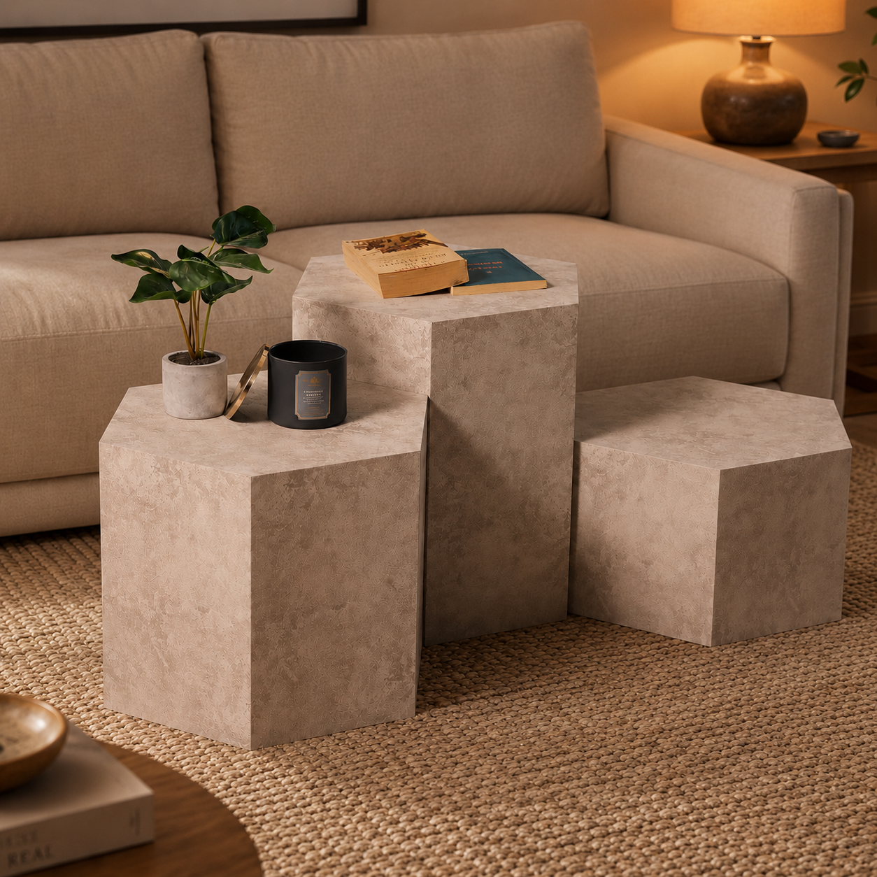 Single Hexagon Table