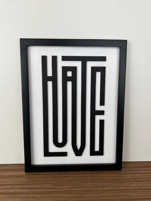 LOVE HATE - Wall Art