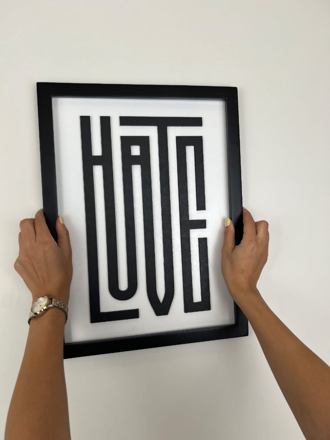 LOVE HATE - Wall Art